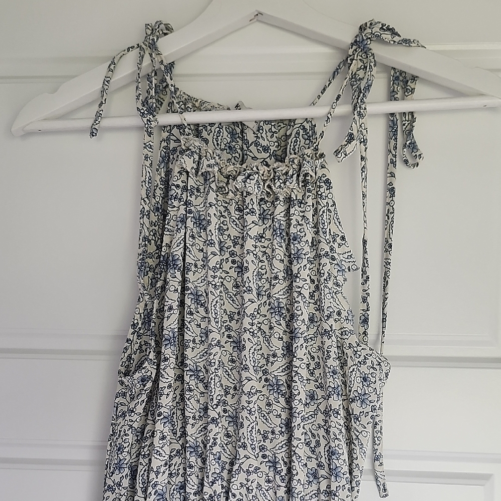 Grace Karin Blue Floral Pattern Dress